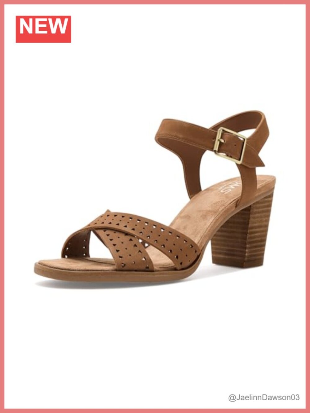 TOMS Majorca Ankle Strap Block Heel Sandals Women's